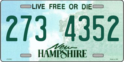 NH license plate 2734352