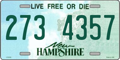 NH license plate 2734357