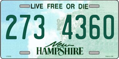 NH license plate 2734360