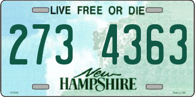 NH license plate 2734363