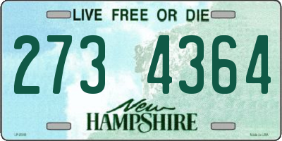 NH license plate 2734364