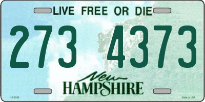 NH license plate 2734373