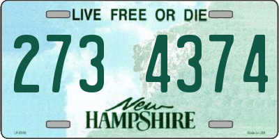 NH license plate 2734374