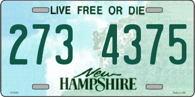 NH license plate 2734375