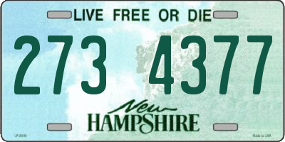 NH license plate 2734377