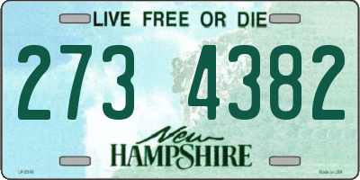 NH license plate 2734382