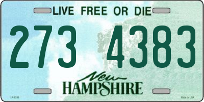 NH license plate 2734383