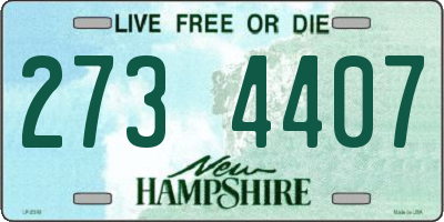 NH license plate 2734407