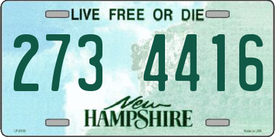 NH license plate 2734416