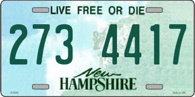 NH license plate 2734417