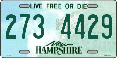 NH license plate 2734429