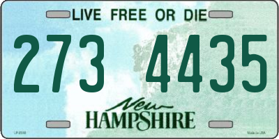 NH license plate 2734435