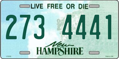 NH license plate 2734441