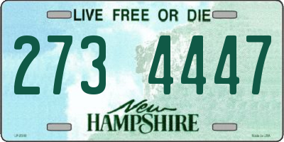 NH license plate 2734447