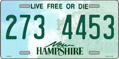 NH license plate 2734453