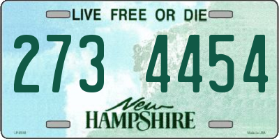 NH license plate 2734454