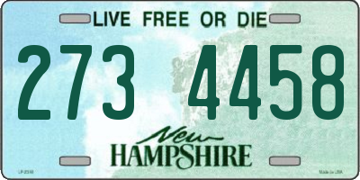 NH license plate 2734458