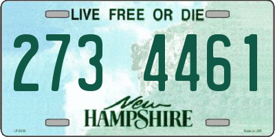 NH license plate 2734461