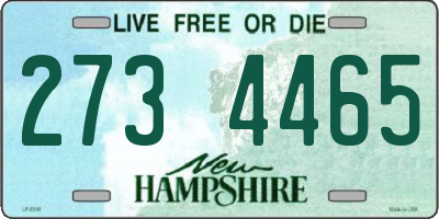 NH license plate 2734465