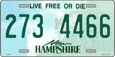 NH license plate 2734466