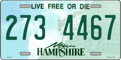 NH license plate 2734467