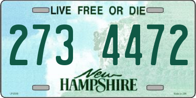 NH license plate 2734472