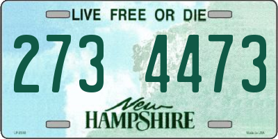 NH license plate 2734473