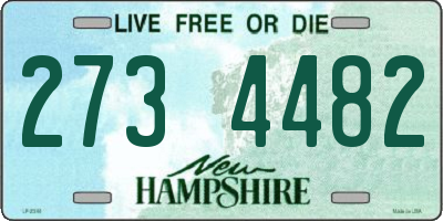 NH license plate 2734482
