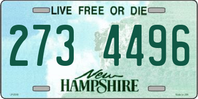 NH license plate 2734496