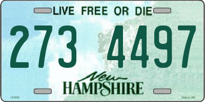 NH license plate 2734497
