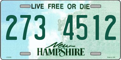 NH license plate 2734512