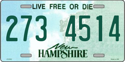 NH license plate 2734514