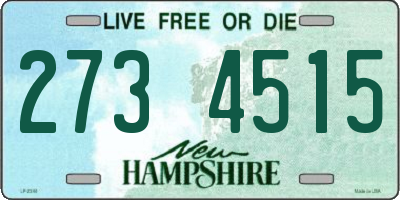 NH license plate 2734515