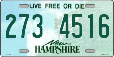 NH license plate 2734516
