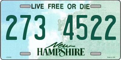 NH license plate 2734522