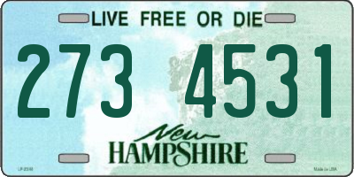 NH license plate 2734531