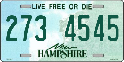 NH license plate 2734545