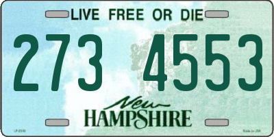 NH license plate 2734553