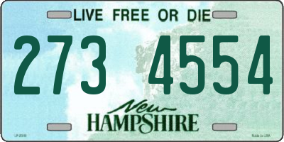 NH license plate 2734554