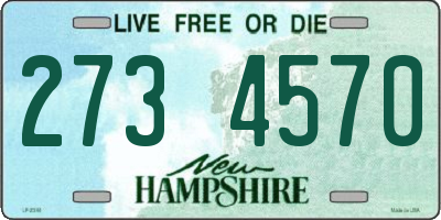 NH license plate 2734570