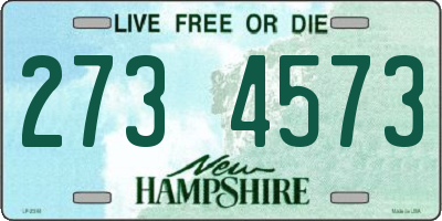 NH license plate 2734573