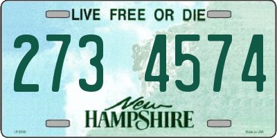 NH license plate 2734574