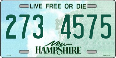 NH license plate 2734575