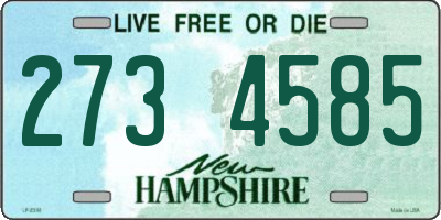 NH license plate 2734585