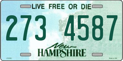 NH license plate 2734587