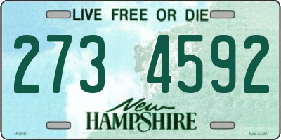 NH license plate 2734592