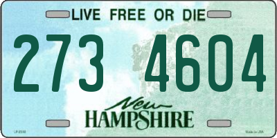 NH license plate 2734604