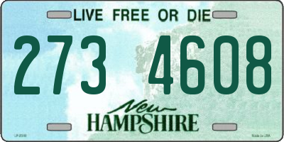 NH license plate 2734608