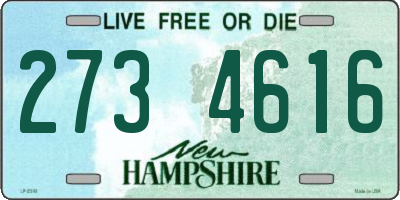 NH license plate 2734616
