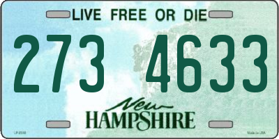 NH license plate 2734633